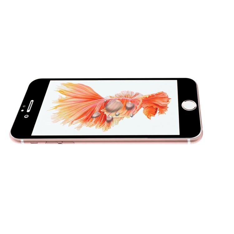 ANGIBABE for iPhone 6s/6 0.18mm Silk Printing 6D Full Coverage Tempered Glass Screen Protector - Black-4