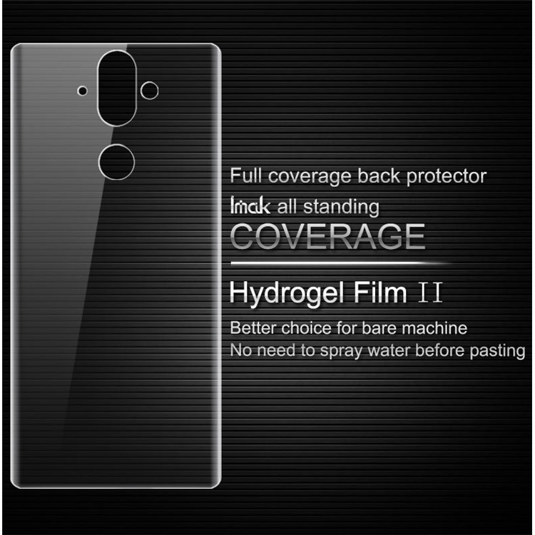 IMAK Soft Clearer Hydrogel Film II for Nokia 8 Sirocco Full Coverage Back Protector Film-6
