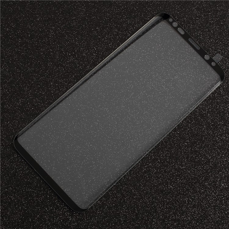 Full Size Tempered Glass Screen Guard Flim for Samsung Galaxy S9 SM-G960 - Black-1