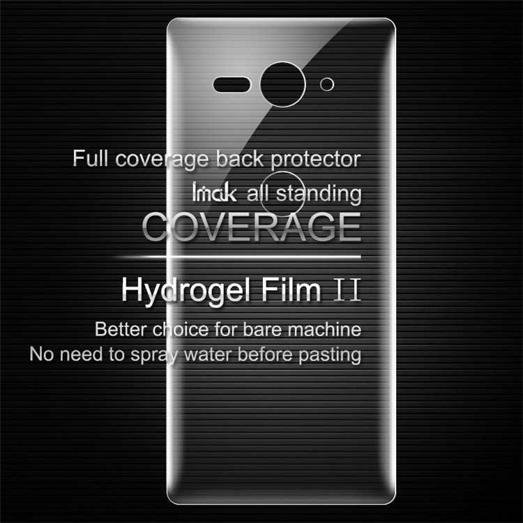 IMAK Weicher Reiniger Hydrogel Film II Vollabdeckung Rückenprotektor Film Für Sony Xperia XZ2 Kompakt-2