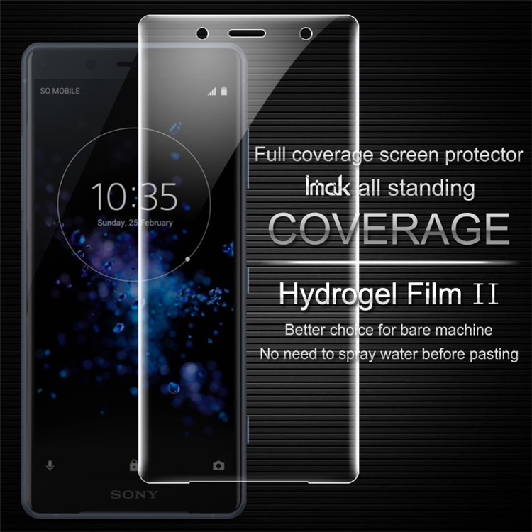 IMAK Soft Clearer Hydrogel Film II Full Cover Front Screen Protector Guard Film for Sony Xperia XZ2 Compact-3