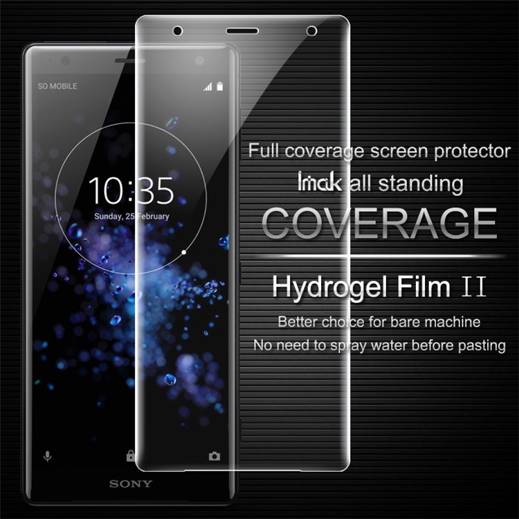 IMAK Weicher Reiniger Hydrogel Film II Für Sony Xperia XZ2 Vollschutzfolie Frontschutzfolie-3