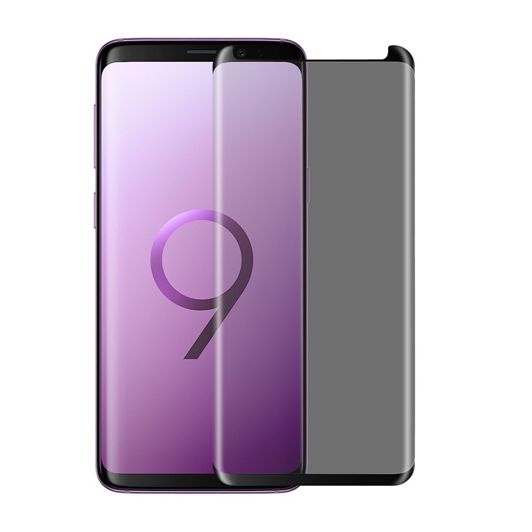 ANGIBABE Anti-spy Silk Printing Komplette Gehärtetem Glas Bildschirm Film Für Samsung Galaxy S9 G960 - Schwarz-3