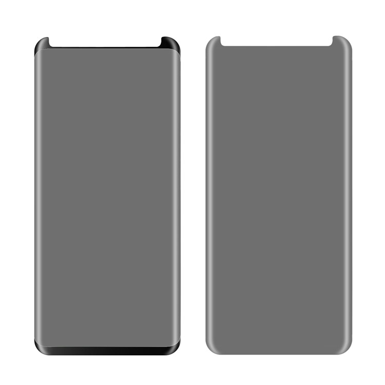 ANGIBABE Anti-spy Silk Printing Komplette Gehärtetem Glas Bildschirm Film Für Samsung Galaxy S9 G960 - Schwarz-8