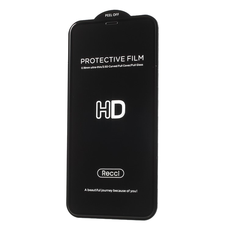 RECCI for iPhone X 0.18mm 2.5D Ultra HD Silk Printing Full Coverage Tempered Glass Screen Protector-2
