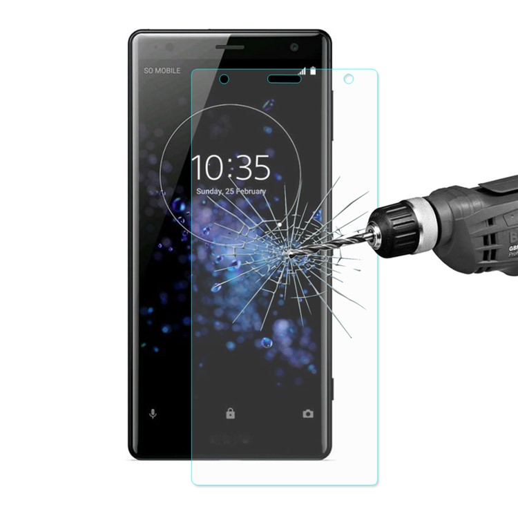 ENKAY 0,26 Mm 9 H 2.5D Arc Rand Gehärtetem Glas Displayschutzfolie Für Sony Xperia XZ2-1