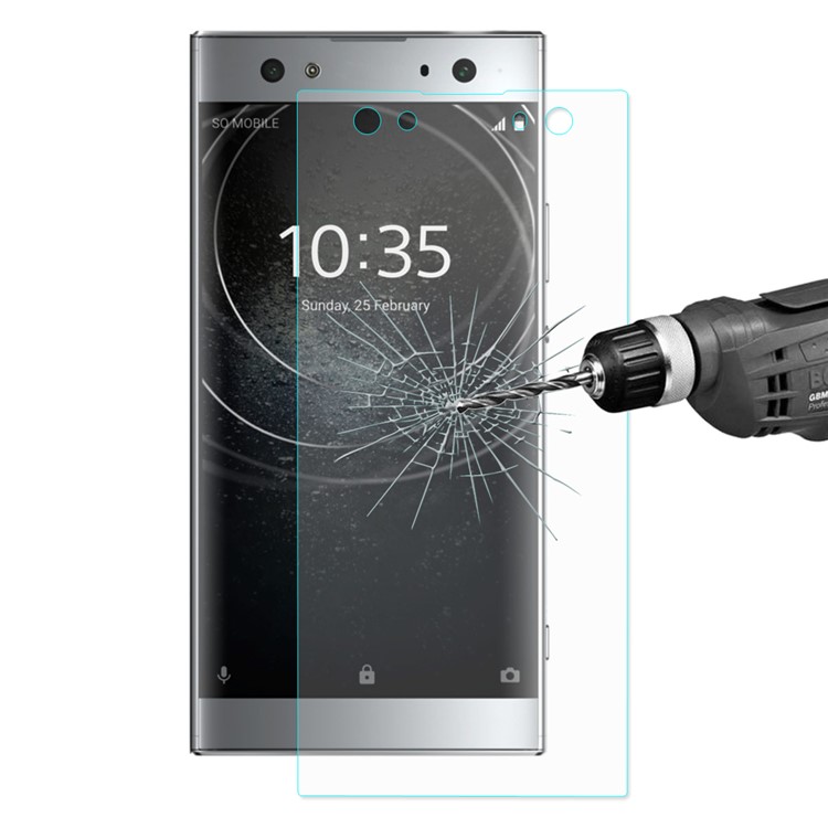 ENKAY 0,26 Mm 9 H 2.5D Arc Rand Gehärtetem Glas Displayschutzfolie Für Sony Xperia XA2 Ultra-1