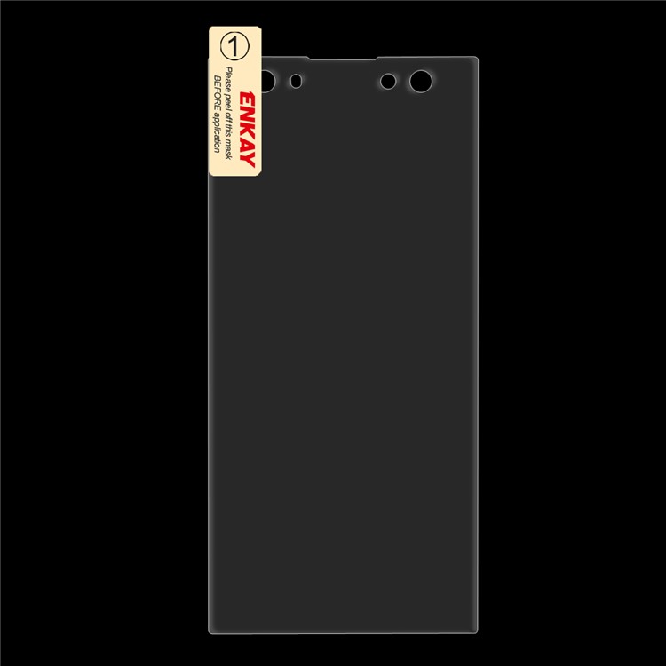 ENKAY 0,26 Mm 9 H 2.5D Arc Rand Gehärtetem Glas Displayschutzfolie Für Sony Xperia XA2 Ultra-3