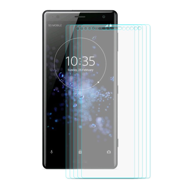 5 Teile / Los HAT PRINCE 0,26mm 9 H 2.5D Arc Rand Gehärtetem Glas Displayschutzfolie Für Sony Xperia XZ2-2