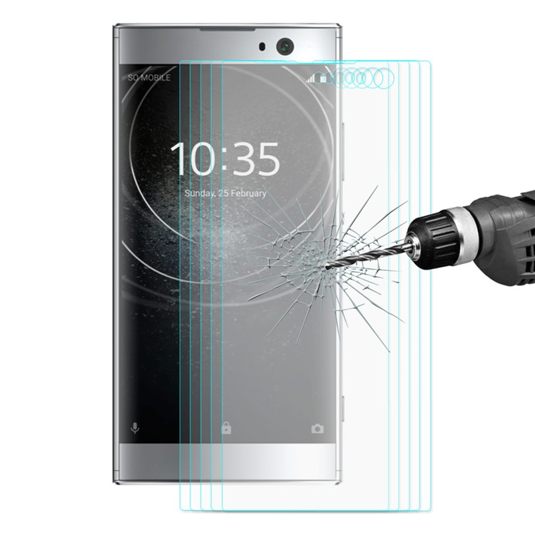 5 Teile / Los HAT PRINCE 0,26mm 9 H 2.5D Arc Rand Gehärtetem Glas Displayschutzfolie Für Sony Xperia XA2-1