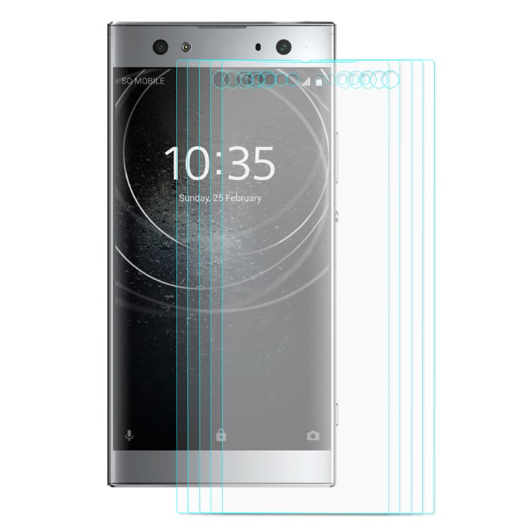 5 Teile / Los HAT PRINCE 0,26mm 9 H 2.5D Arc Rand Gehärtetem Glas Displayschutzfolie Film Für Sony Xperia XA2 Ultra-2