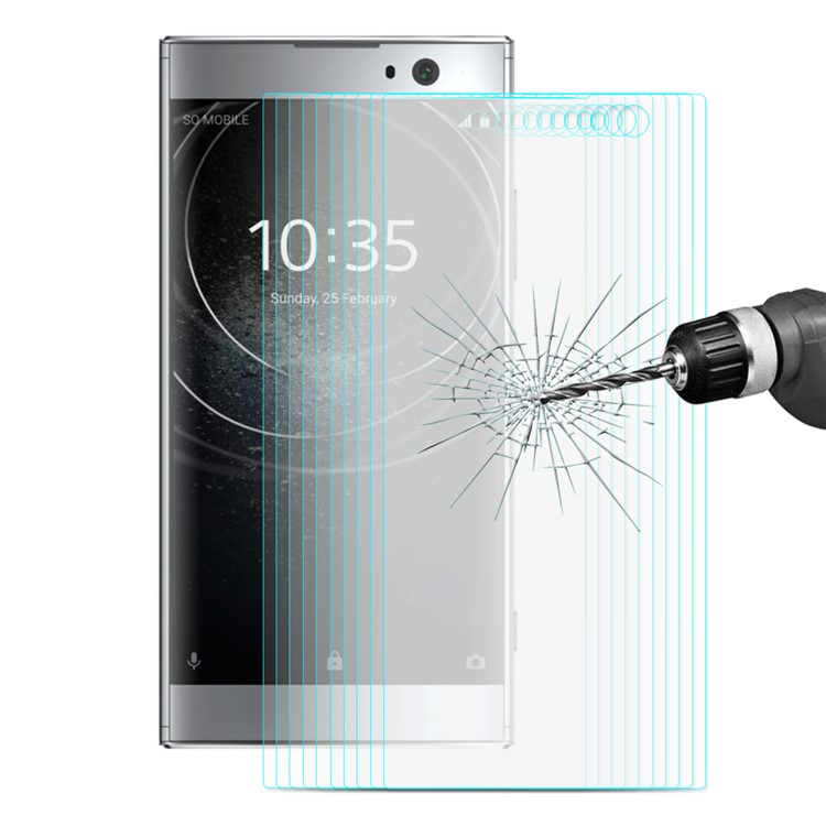 10 Pcs / Lot ENKAY 0.26mm 9H 2.5D Arc Bord Trempé Film De Protection D'écran En Verre Pour Sony Xperia XA2-1