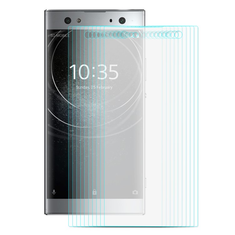 10 Teile / Los ENKAY 0,26mm 9 H 2.5D Arc Rand Gehärtetem Glas Displayschutzfolie Für Sony Xperia XA2 Ultra-2