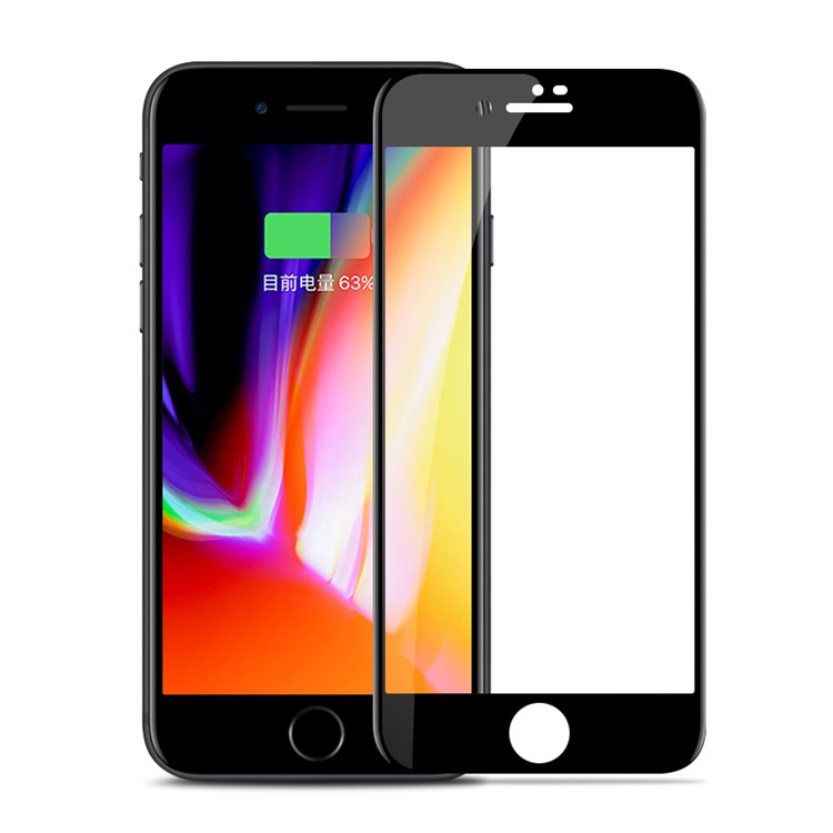 JOYROOM Knights Series HD Clear Anti-fingerprint Full Screen Tempered Glass Protection Film for iPhone 8 Plus - Black-1