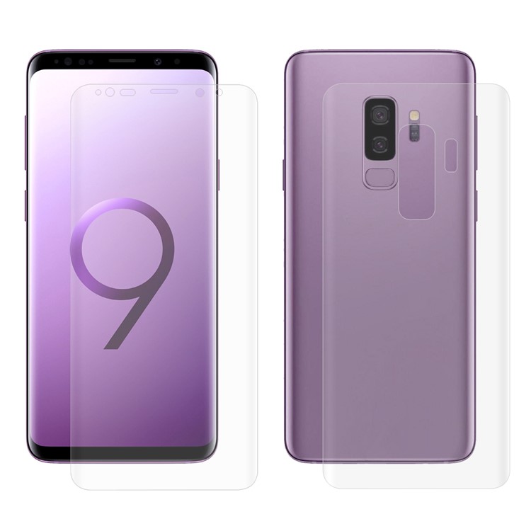 

HAT PRINCE Soft PET 3D Curved Front + Back Guard Films for Samsung Galaxy S9+ SM-G965 (Full Coverage)