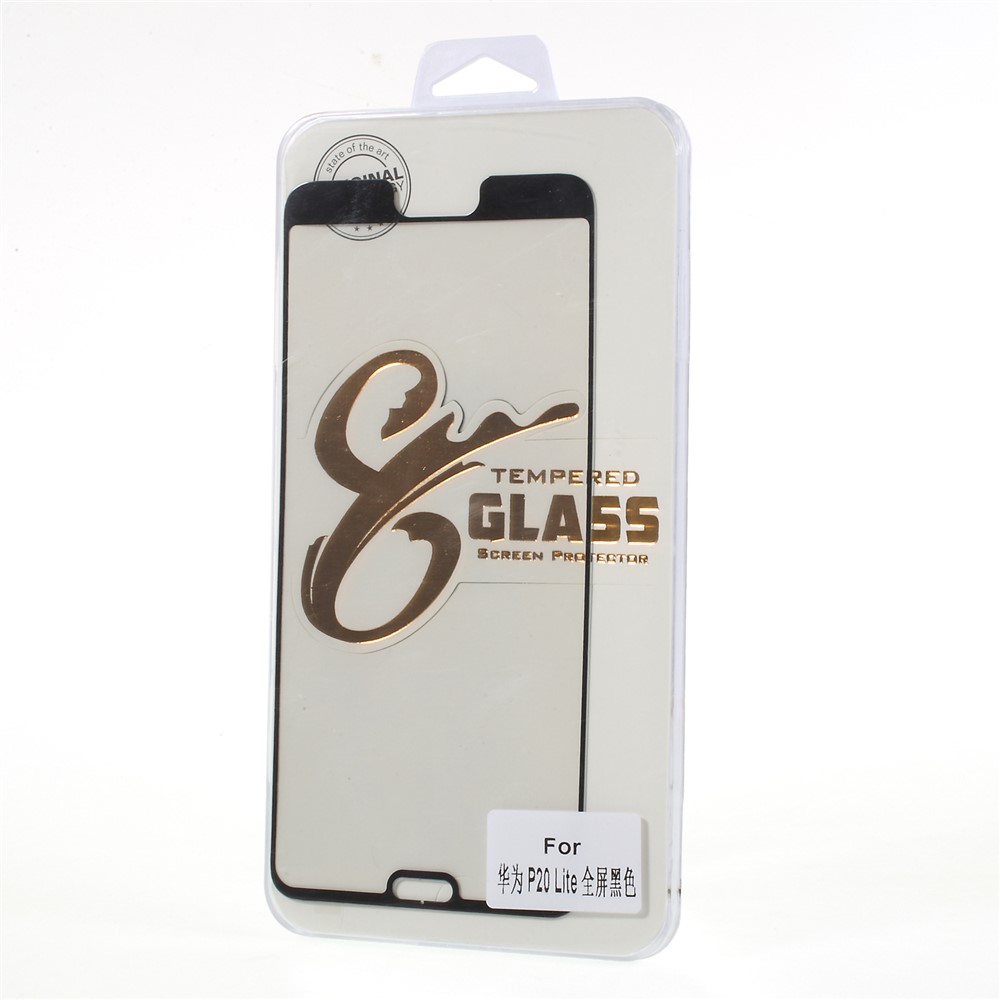 Schutzfolie Aus Gehärtetem Glas Für Huawei P20 Lite / Nova 3e (China) - Schwarz-1