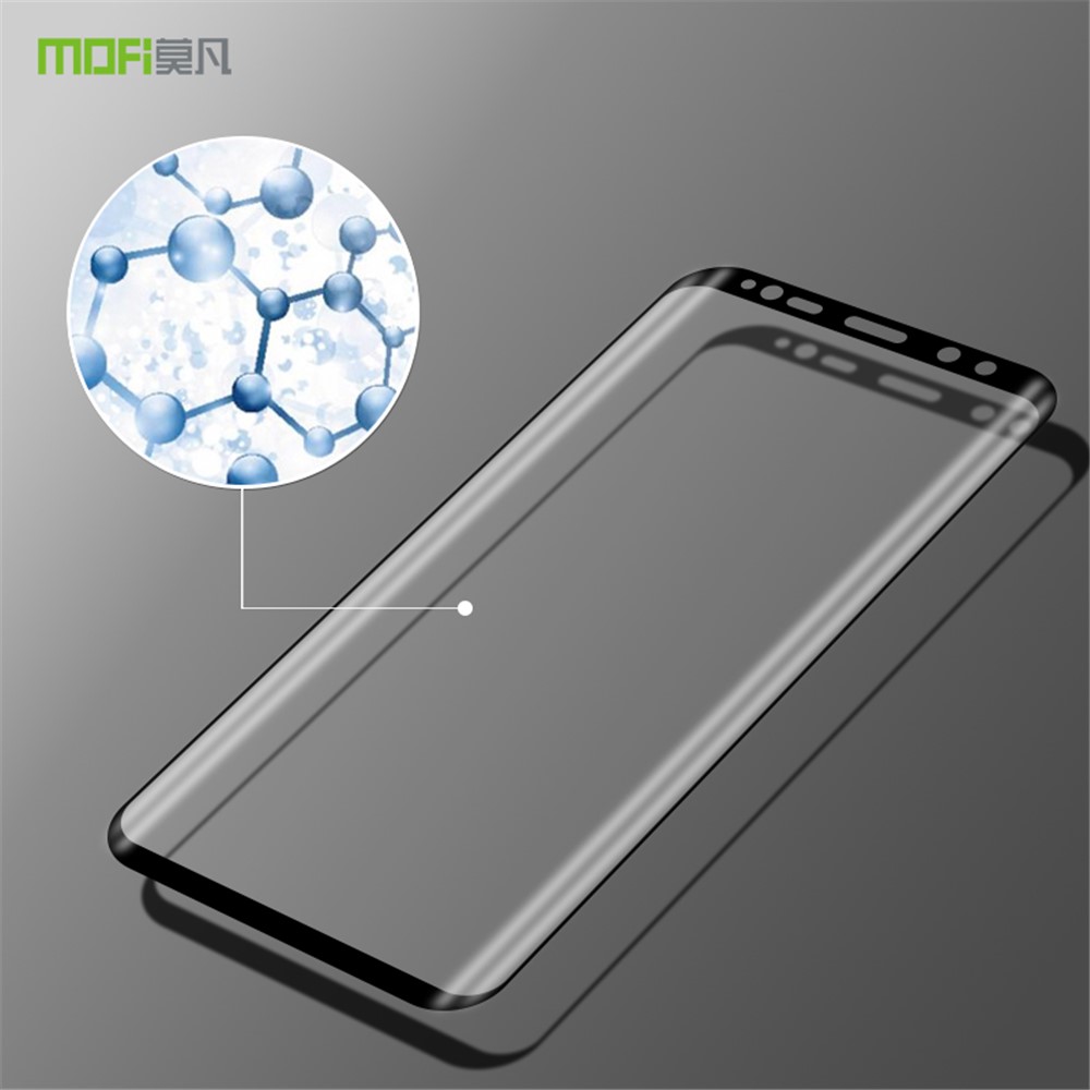 Protector De Pantalla De Cristal Templado De Tamaño Completo Curvado De MOFI 3D Para Samsung Galaxy S9 + G965 - Negro