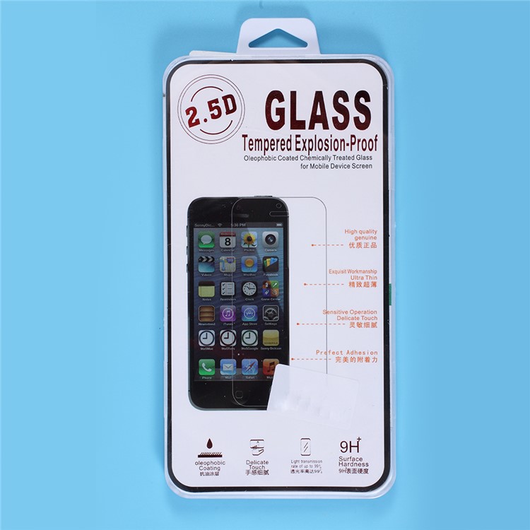 100PCS/Lot 0.25mm Tempered Glass Screen Protector Film for Nokia 7 plus Arc Edge-3