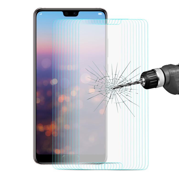 10 Teile / Los ENKAY 0,26mm 9 H 2.5D Arc Rand Gehärtetem Glas Displayschutzfolie Für Huawei P20 Pro-1