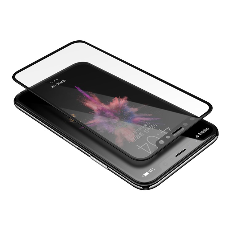 JOYROOM Knights Series 3D Curved HD Clear Tempered Glass Screen Full Cover Film for iPhone X-1