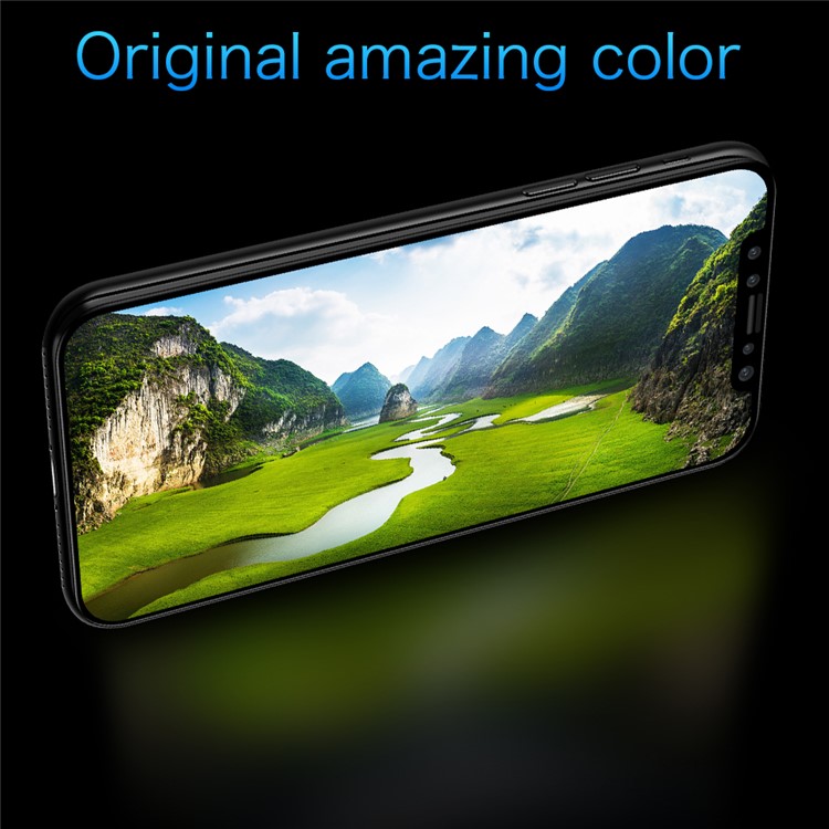 JOYROOM Knights Series 3D Curved HD Clear Tempered Glass Screen Full Cover Film for iPhone X-4