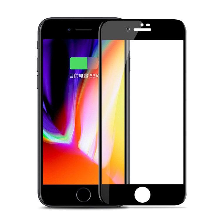 JOYROOM Knights Series HD Clear Anti-fingerprint Full Screen Tempered Glass Protection Film for iPhone 8 - Black-1