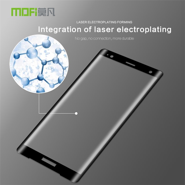MOFI Für Sony Xperia XZ2 3D Gebogenes Gehärtetes Glas Komplette Abdeckung Displayschutzfolie Film - Schwarz-3