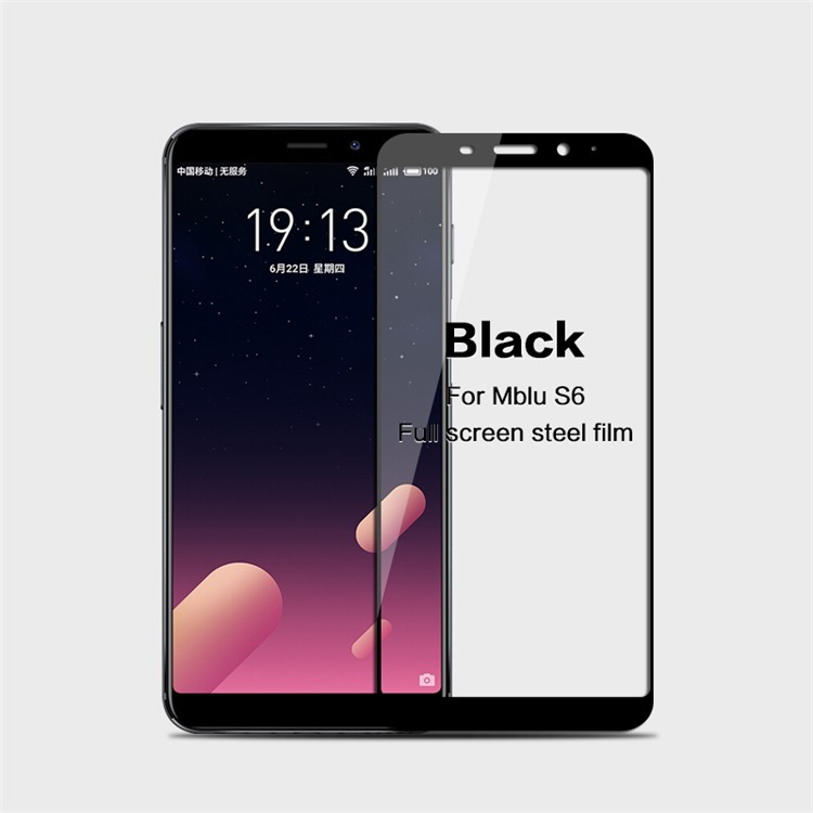 MOFI 9H Anti-burst 2.5D Arc Edge Full Size Tempered Glass Screen Protective Film for Meizu M6s - Black-1