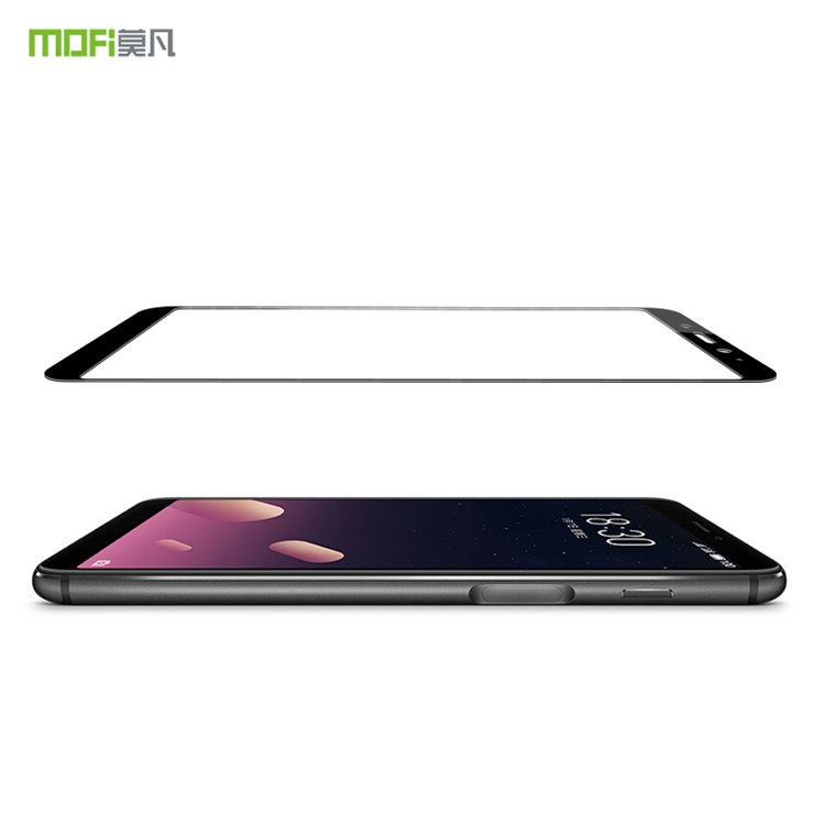 MOFI 9H Anti-burst 2.5D Arc Edge Full Size Tempered Glass Screen Protective Film for Meizu M6s - Black-4