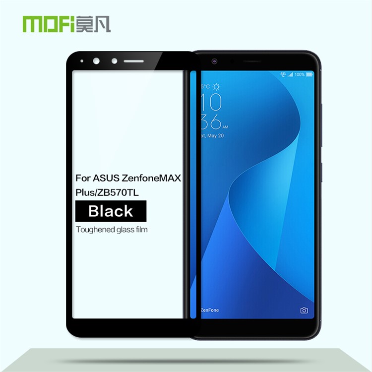 MOFI 9H Full Size Tempered Glass Screen Protector for Asus ZenFone Max Plus (M1) ZB570TL - Black-2