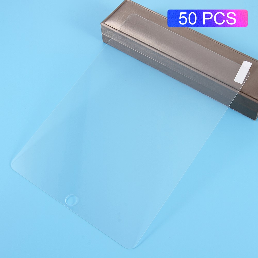 50 Unids / Set 0.3mm Protector De Pantalla De Cristal Templado De 0,3 Mm De Borde De Arco Para IPad 9,7 Pulgadas (2018) /9.7-inch (2017) / Air 2 / Air