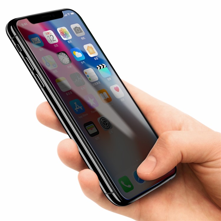 MOMAX 0.3mm 2.5D Full Covered Anti-peep Tempered Glass Screen Protector for iPhone X-6