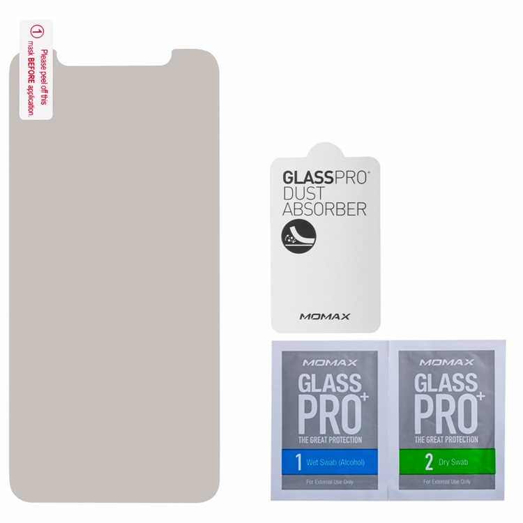 MOMAX 0.3mm 2.5D Full Covered Anti-peep Tempered Glass Screen Protector for iPhone X-7