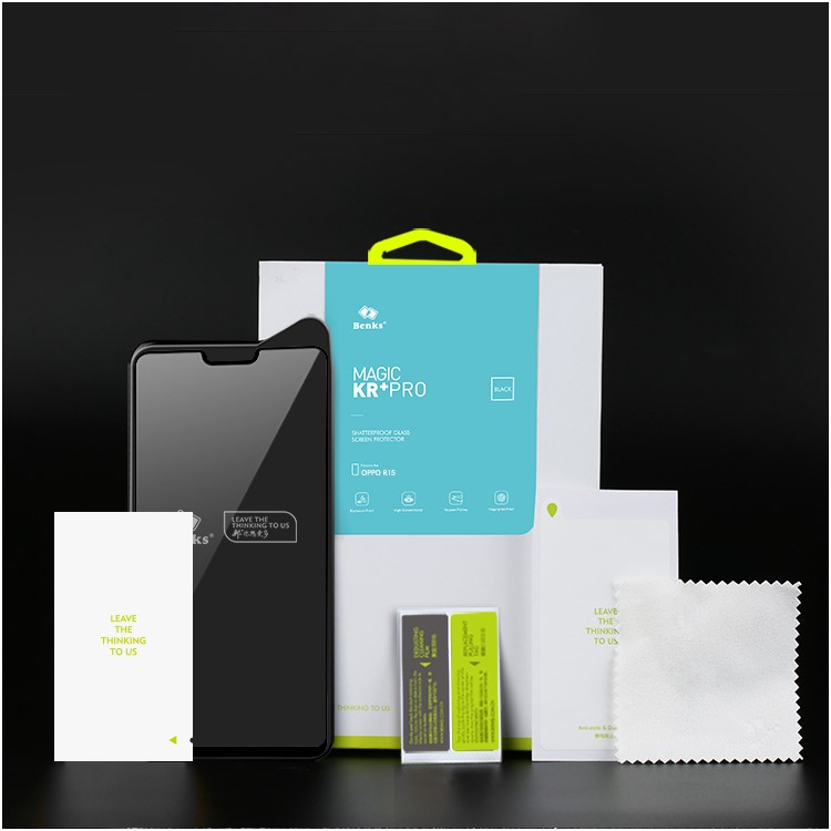 BENKS Magic KR+PRO 0.23mm Tempered Glass Protector Film for Oppo R15-9