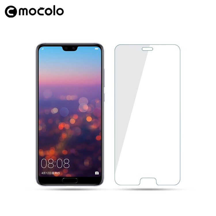 MOCOLO Incurvé Pleine Couverture En Verre Trempé Protecteur D'écran Pour Huawei P20 Pro - Transparent-2