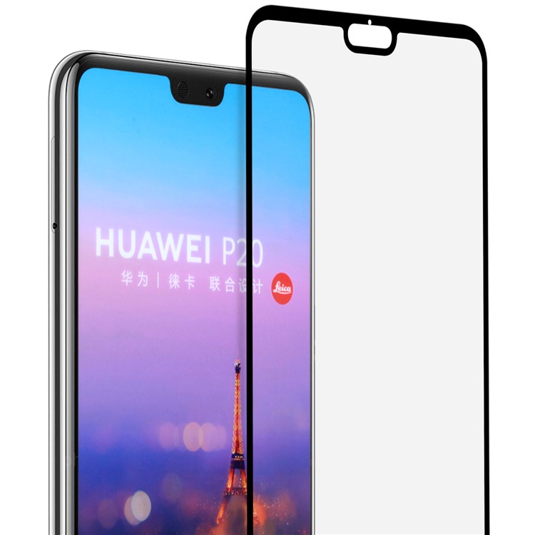 MOMAX 0.3mm Full Size Anti-explosion Tempered Glass Protector Film for Huawei P20 - Black-2