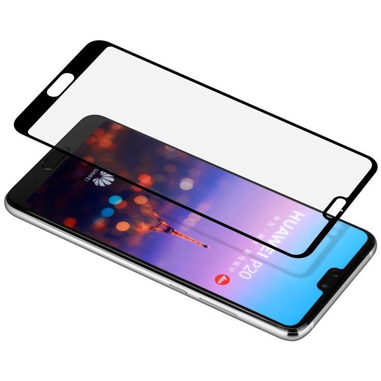 MOMAX 0.3mm Full Size Anti-explosion Tempered Glass Protector Film for Huawei P20 - Black-3