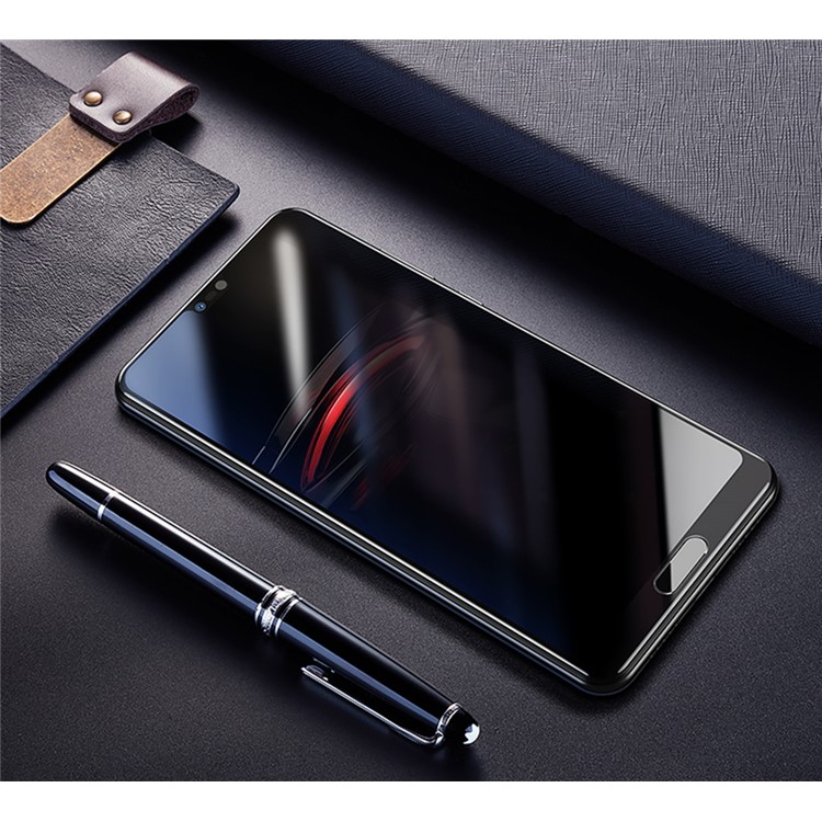 Silk Printing Full Size Tempered Glass Screen Protector for Huawei P20 - Black-5