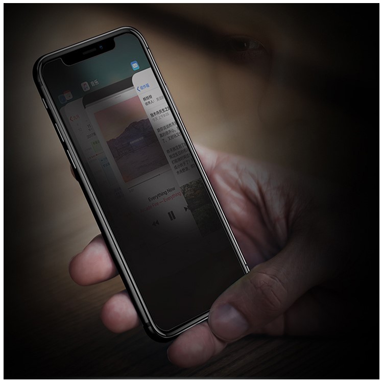 RURIHAI PRO+ 0.26MM Anti-peep Full Screen Tempered Glass Protector for iPhone X-11