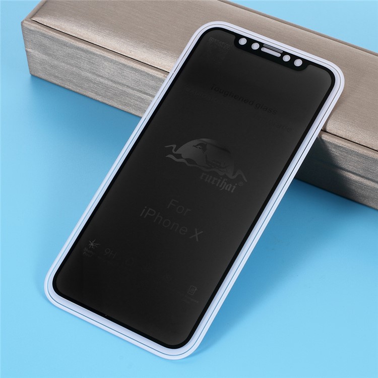 RURIHAI PRO+ 0.26MM Anti-peep Full Screen Tempered Glass Protector for iPhone X-6