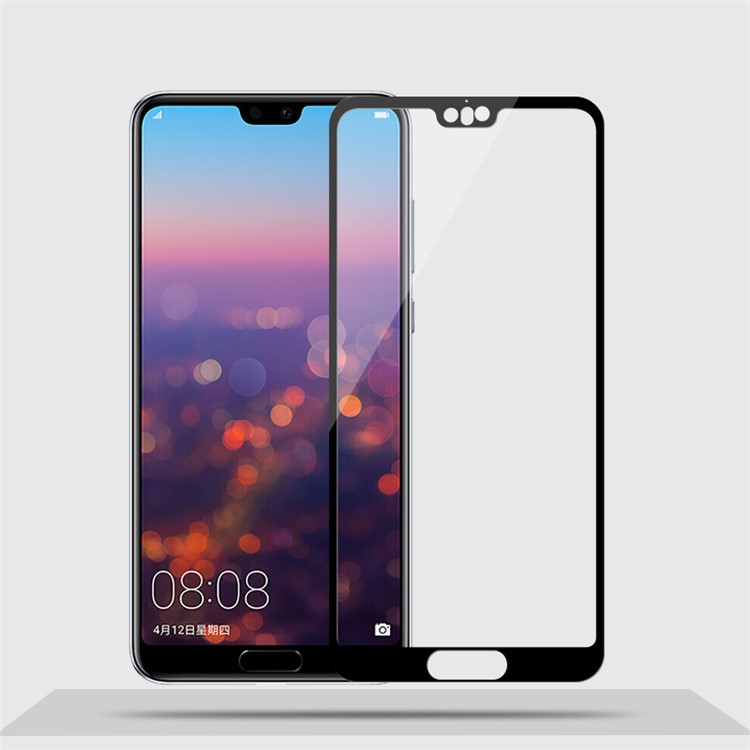 MOFI 9H Anti-burst 2.5D Arc Edge Full Size Tempered Glass Screen Protective Film for Huawei P20 Pro - Black-1