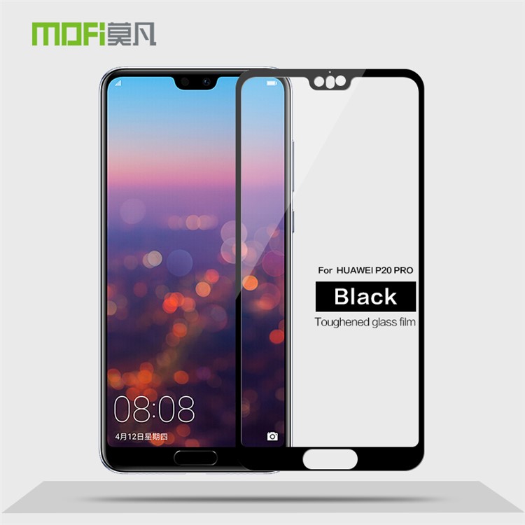 MOFI 9H Anti-burst 2.5D Arc Edge Full Size Tempered Glass Screen Protective Film for Huawei P20 Pro - Black-2