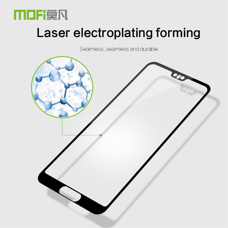 MOFI 9H Anti-burst 2.5D Arc Edge Full Size Tempered Glass Screen Protective Film for Huawei P20 Pro - Black-4