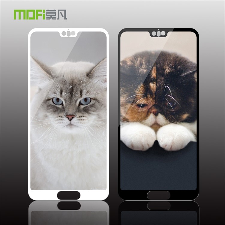 MOFI 9H Anti-burst 2.5D Arc Edge Full Size Tempered Glass Screen Protective Film for Huawei P20 Pro - Black-5