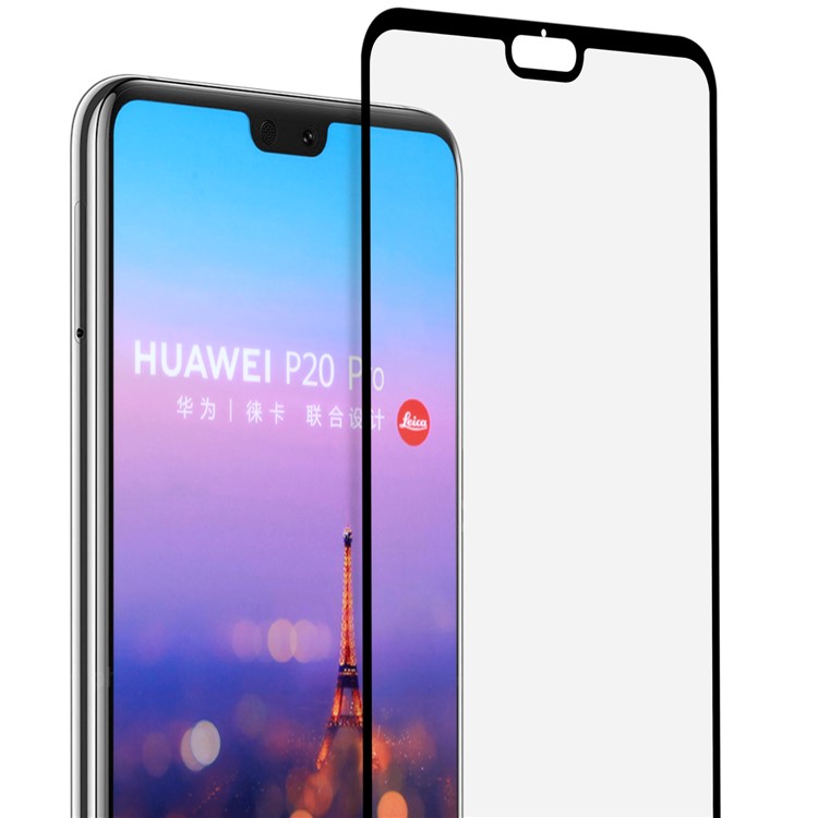 MOMAX 0.3mm Pleine Taille Anti-explosion Film De Protection En Verre Trempé Pour Huawei P20 Pro - Noir-2