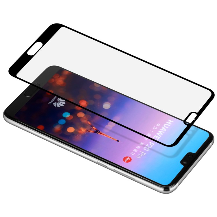 MOMAX 0.3mm Pleine Taille Anti-explosion Film De Protection En Verre Trempé Pour Huawei P20 Pro - Noir-3