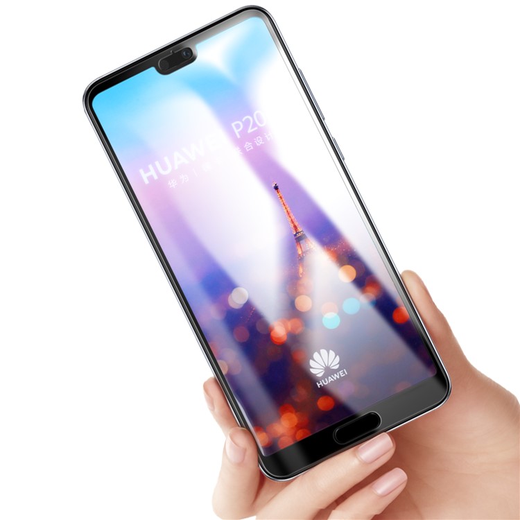 MOMAX 0.3mm Pleine Taille Anti-explosion Film De Protection En Verre Trempé Pour Huawei P20 Pro - Noir-6