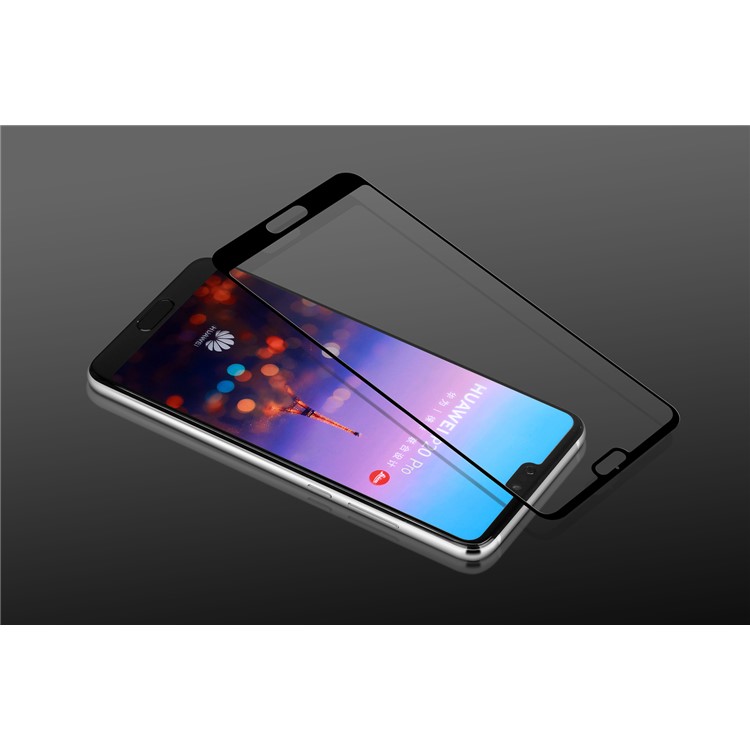 MOMAX 0.3mm Pleine Taille Anti-explosion Film De Protection En Verre Trempé Pour Huawei P20 Pro - Noir-8