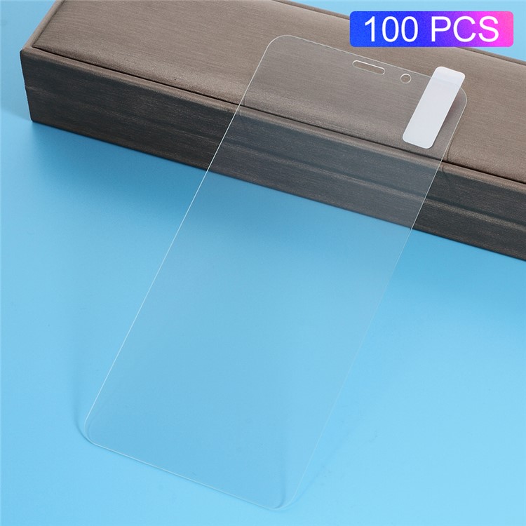 100Pcs/Set 0.3mm Arc Edge Tempered Glass Screen Protector for Xiaomi Redmi Note 5 Pro (Dual Camera) / Redmi Note 5 (China) / Mi 6x-1