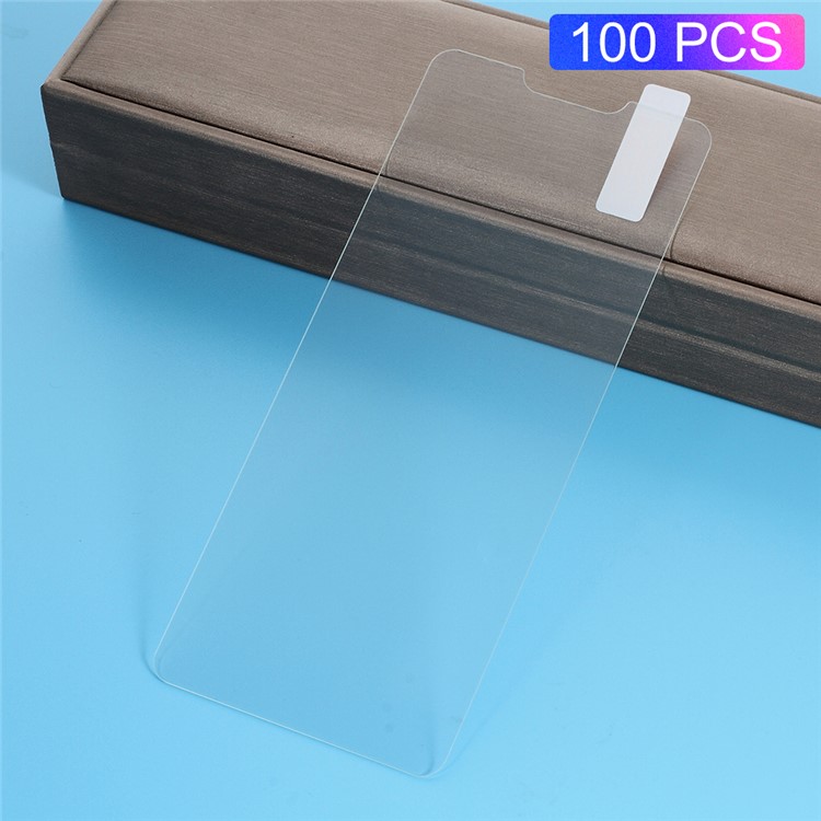 100Pcs/Set 0.3mm Arc Edge Tempered Glass Screen Protector Film for LG G7 ThinQ-1